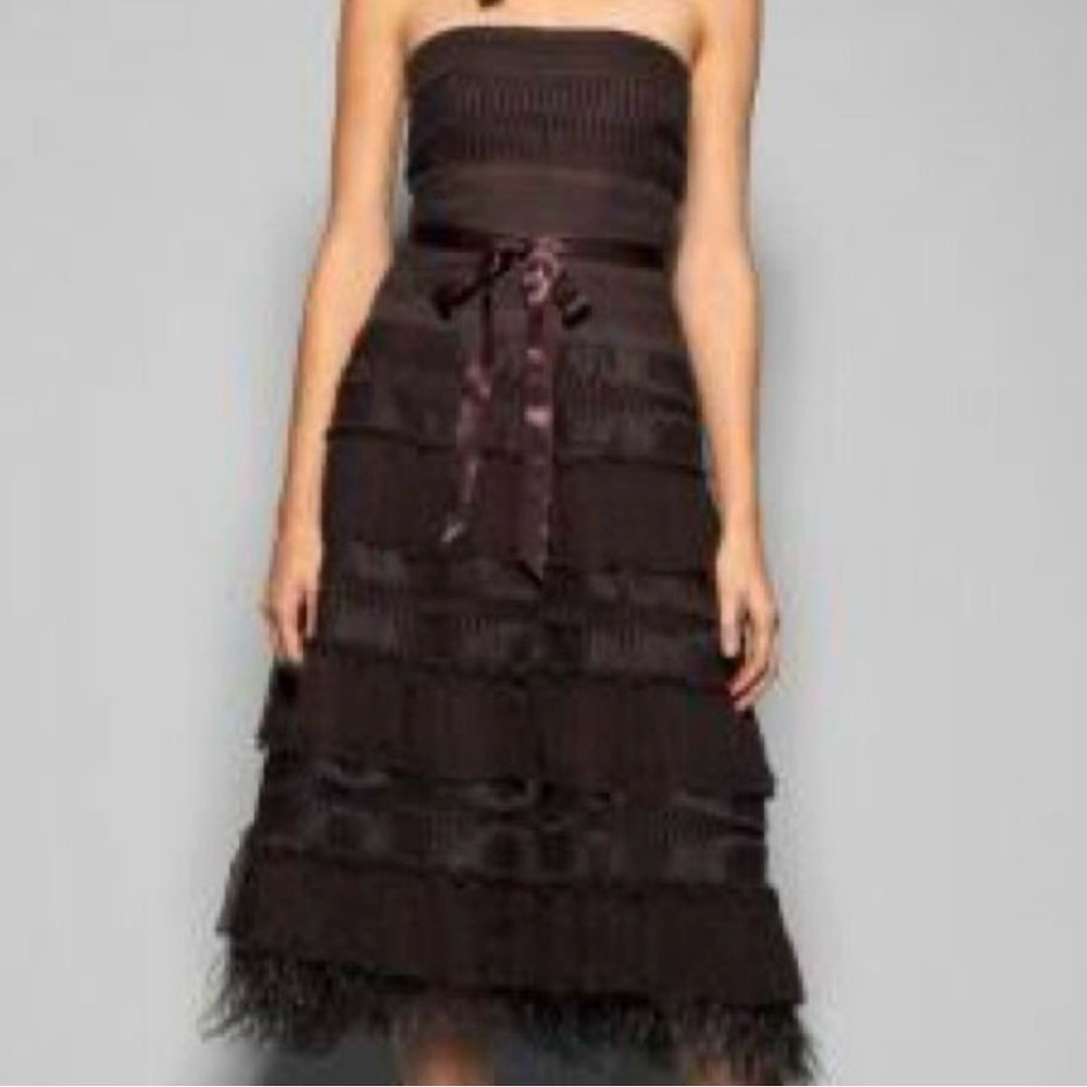 BCBGMaxAzria Strapless Black Dress